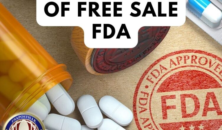 certificate of free sale fda