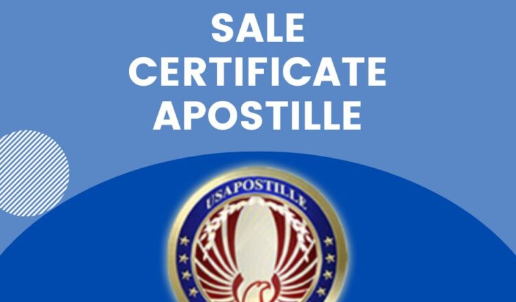 fda free sale certificate apostille